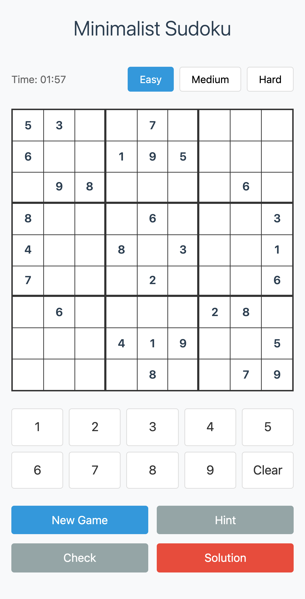 Sudoku Game Prototype Diagram